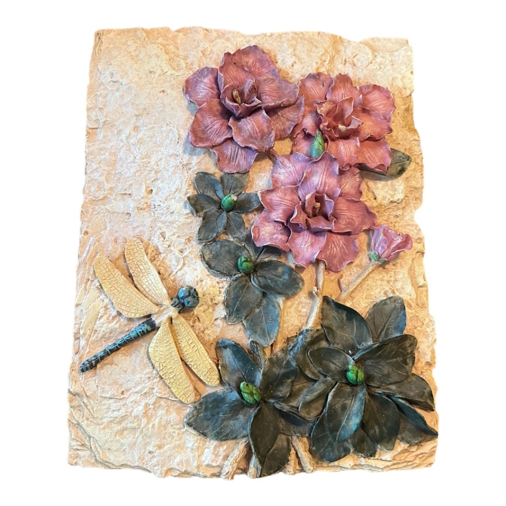 Hand Painted Solid Ceramic Wall/Table Decoration.